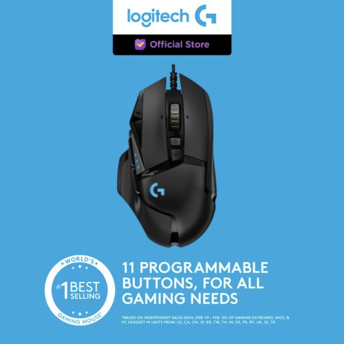 Logitech G502 Hero / Mouse Logitech G 502 Hero Original Garansi Resmi