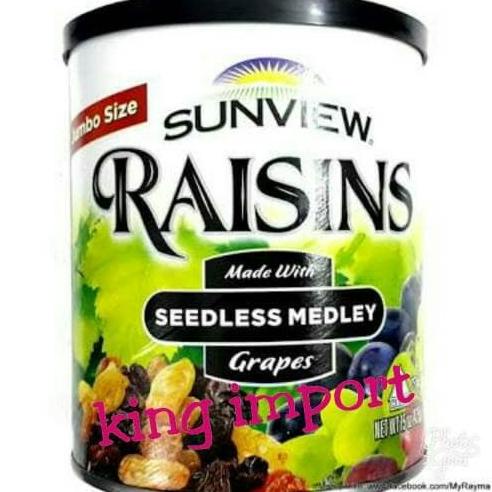 

Promo SUNVIEW RAISINS SEEDLESS MEDLEY 425GR/RAISIN