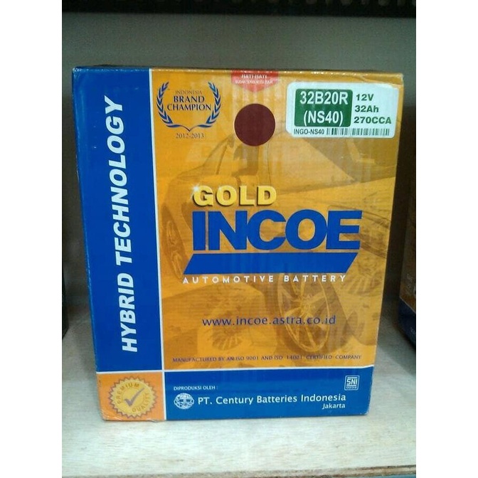 Aki mobil Toyota Avanza Incoe NS40 Aki Basah