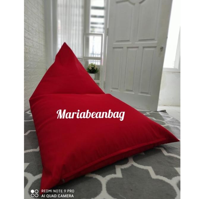 bean bag segitiga jumbo dewasa anti air & uv bantal santai waterproof