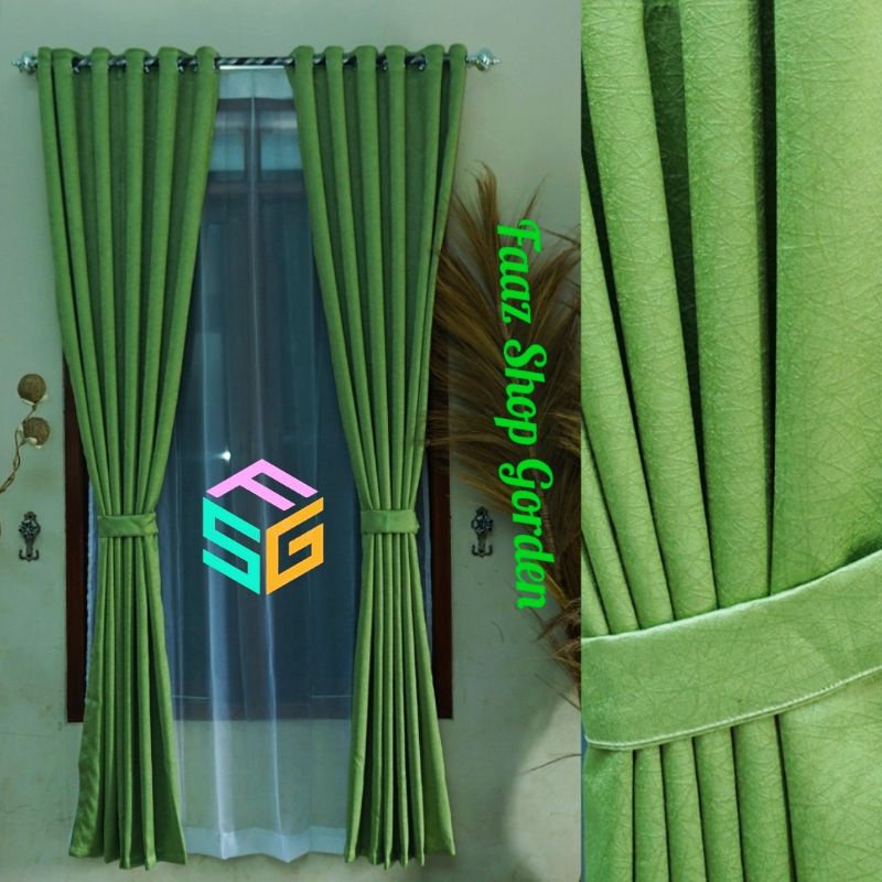 Gorden Mewah Ruang Tamu Elegan Gorden Blackout Polos Gorden Premium Import Tebal Gorden Jendela