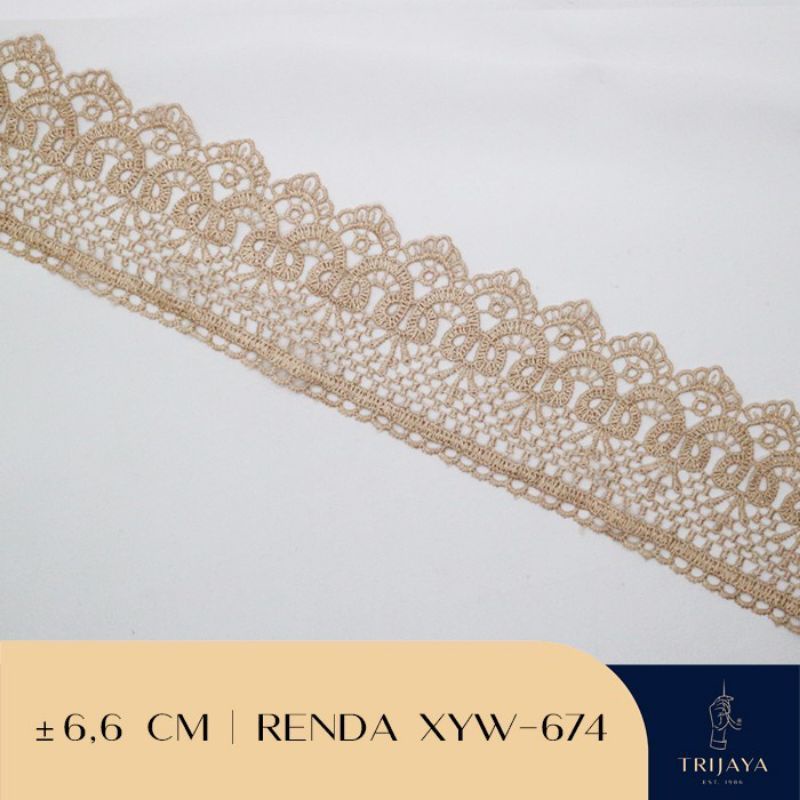 RENDA GIVER GUIPURE BORDIR XYW674 LEBAR 6,5 CM HARGA PER METER