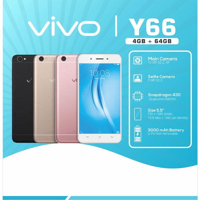 VIVO Y66 4/64GB ORIGINAL TERBARU