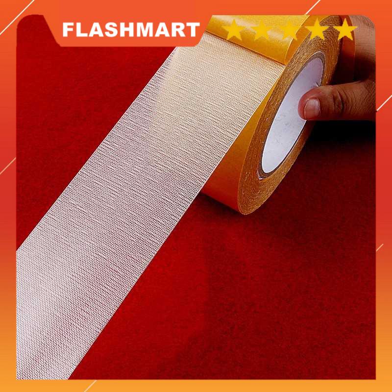 FLASHMART Lakban Dua Sisi Super Strong Grid Fiber Tape 10 Meter - DA30