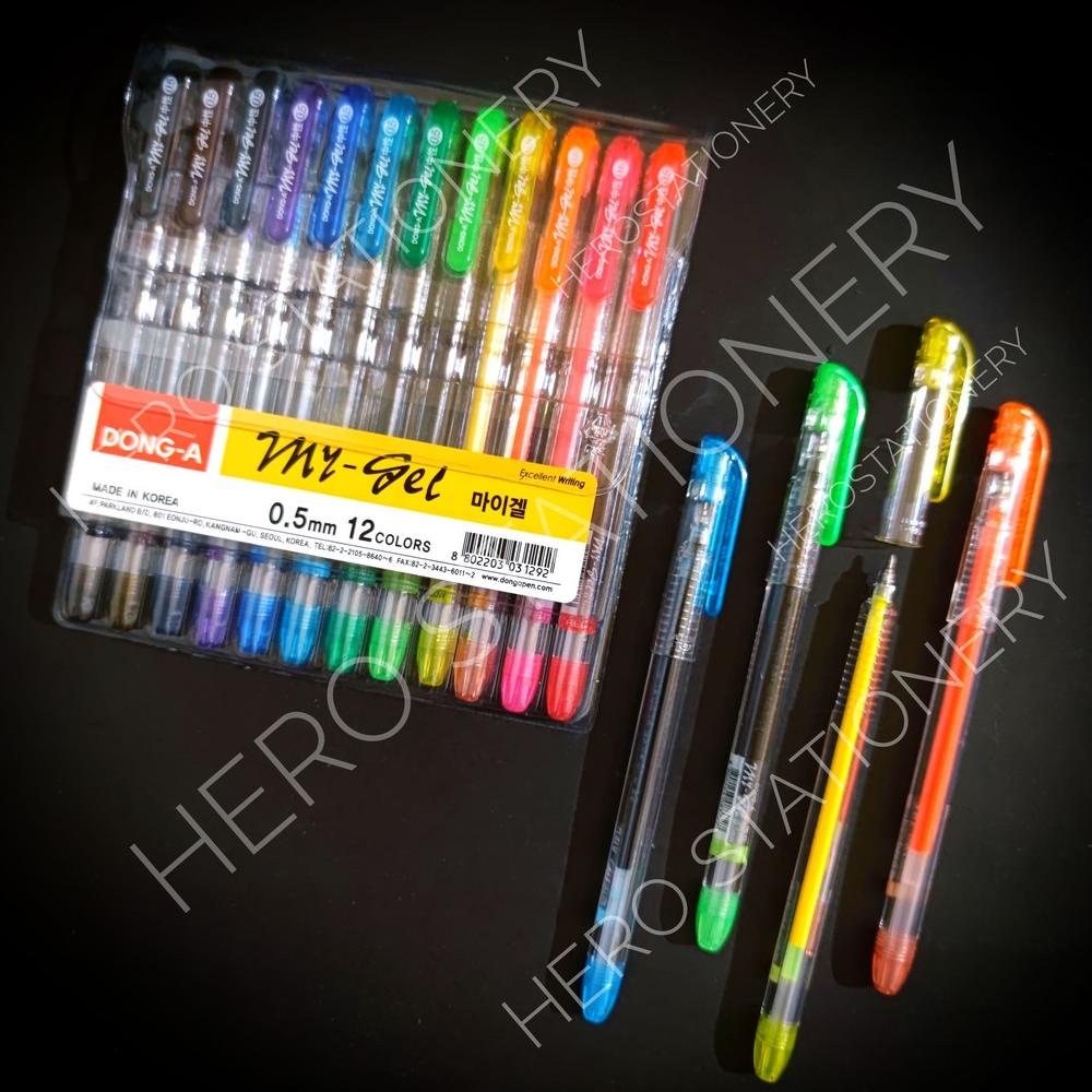 

Cuci Gudang Dong-A Pena Gel Pen My Gel Set 12 Warna 0.5 Mm