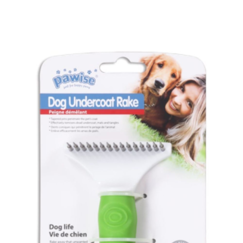 Pawise Dog Undercoat Rake Sisir Hewan 15x7.5 Cm