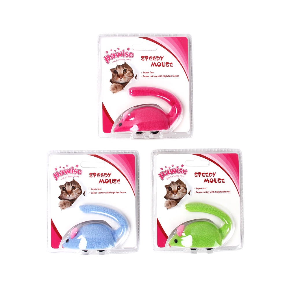 Pawise 9x6x4 Cm Mainan Kucing Speedy Mouse