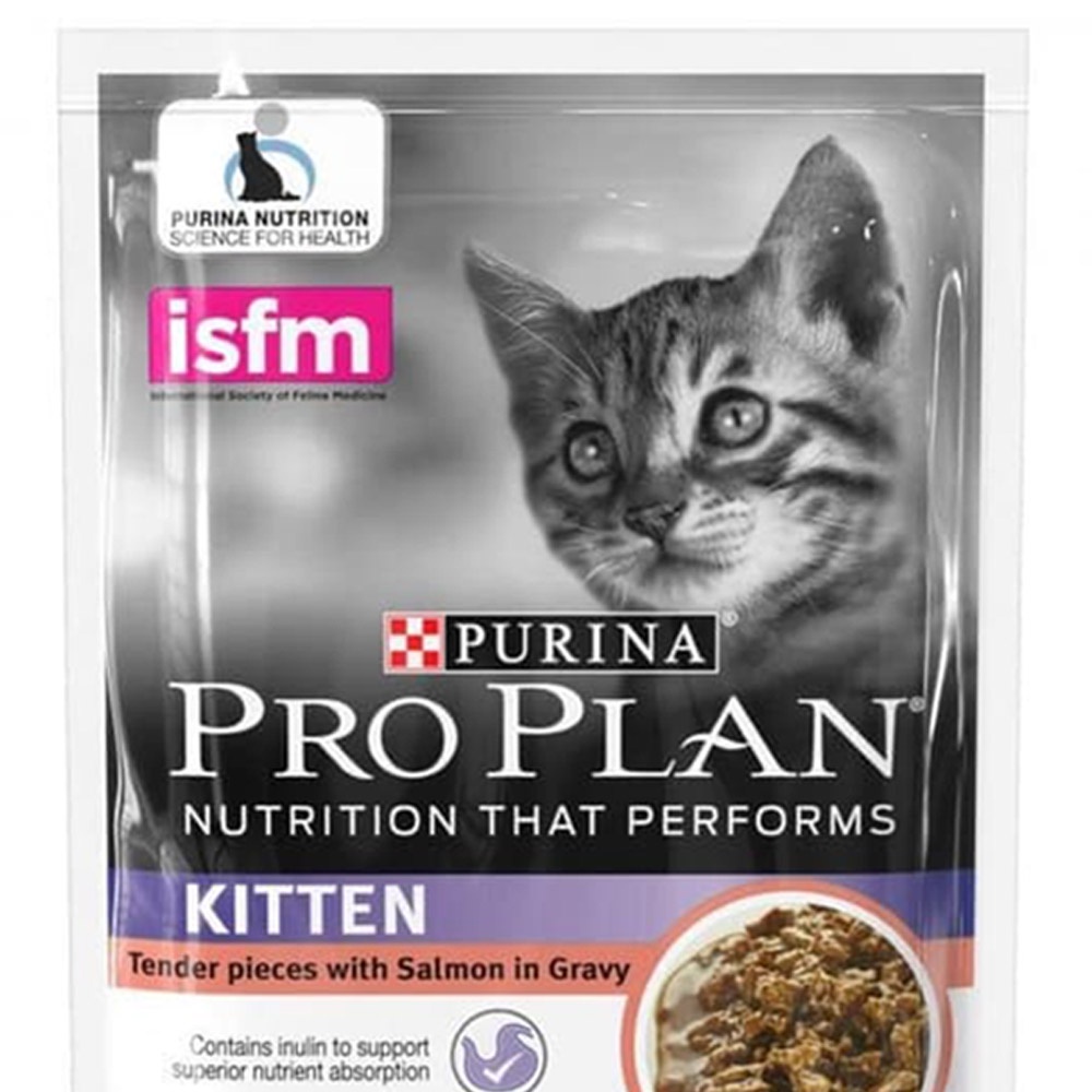Pro Plan 85 Gr Makanan Kucing Basah Kitten Salmon Pouch