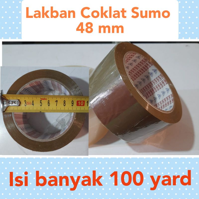 

Lakban Packing Tape OPP Coklat Sumo 100 yard