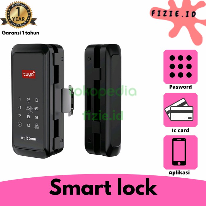 KUNCI PINTU DIGITAL SLIDING SIDIK JARI SMART DOOR LOCK