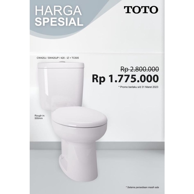 Toto Kloset Cw420J + Sw420Jp/420-1Z + Tc505