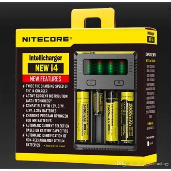Terlaris Nitecore I4 Charger 4 Slot Authentic