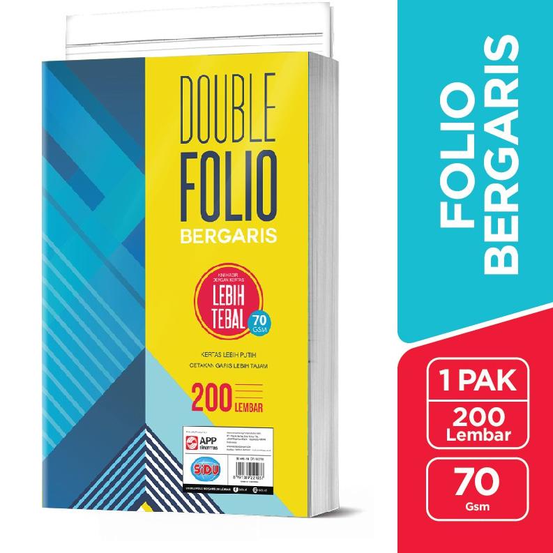 

Free Garansi SiDU Double Folio Bergaris 200 lembar SDU RF 200 70 GSM