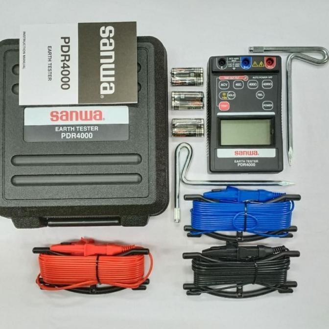 Digital Earth Tester Sanwa Pdr 4000 / Earth Ground Tester Sanwa