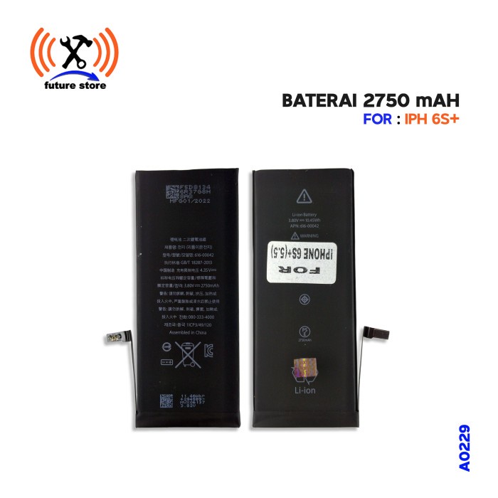 Battery Baterai Batre For Type IPhone 6S+/Plus (5.5) 2750 MAH PACK Ori