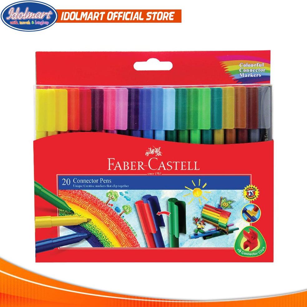 

Cuci Gudang Idolmart Faber Castell Connector Pen 20 Warna Idolmart Surabaya