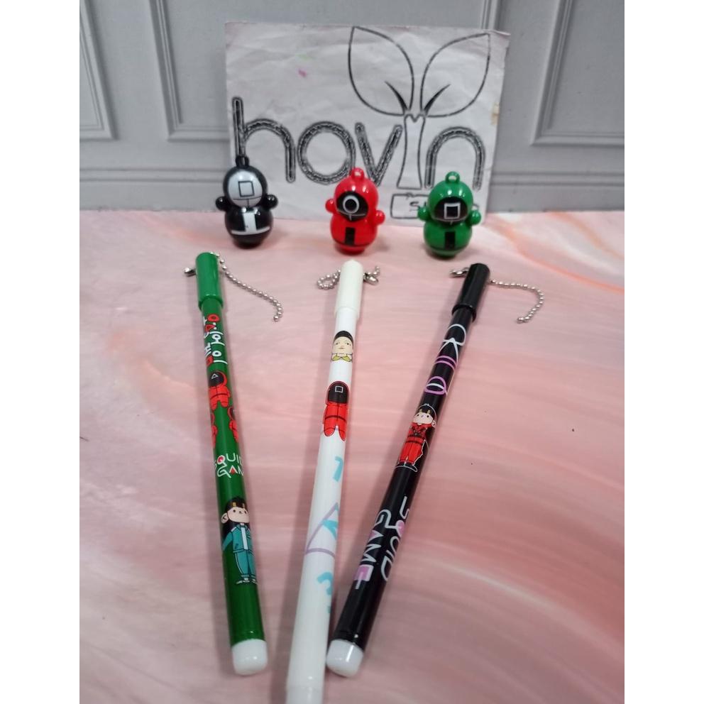 

Viral (12Pc) Pen Gel Squid Game/Jel Pena Squid Game