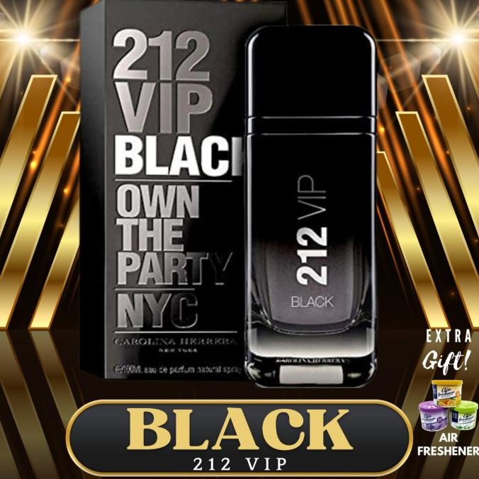 Ready Stok 212 Vip Black Carolina Herrera 100Ml Edp Parfum Pria Original Import