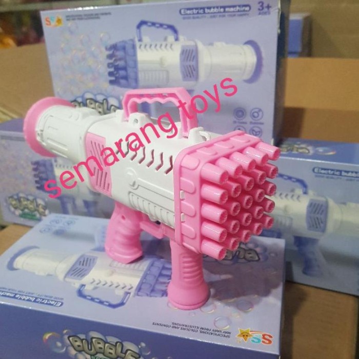 Terlaris Bubble Gun Gatling Besar Buble Gun Jumbo Basoka Pistol Gelembung Air