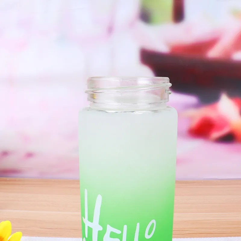 Botol Minum Kaca Hello Master Tumbler Warna / Glass Water Bottle - BUM