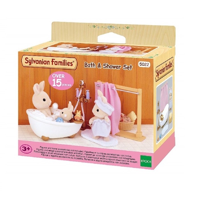 Miniatur Sylvanian Families Bath & Shower Set