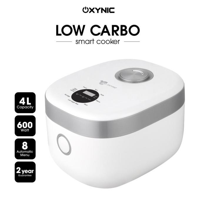 Oxynic Smart Cooker-Low Carbo | 4L-600Watt | Touchscreen | Rice Cooker Iloafinyuu