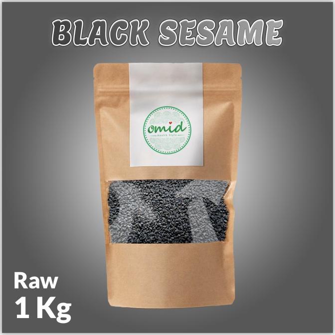 

1kg - Organic Black Raw Sesame Seeds |Biji Wijen Hitam Organik Mentah