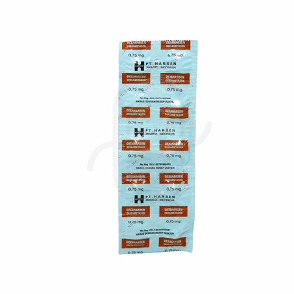 DEXAMETHASONE HARSEN 0.75 MG STRIP 10 TABLET