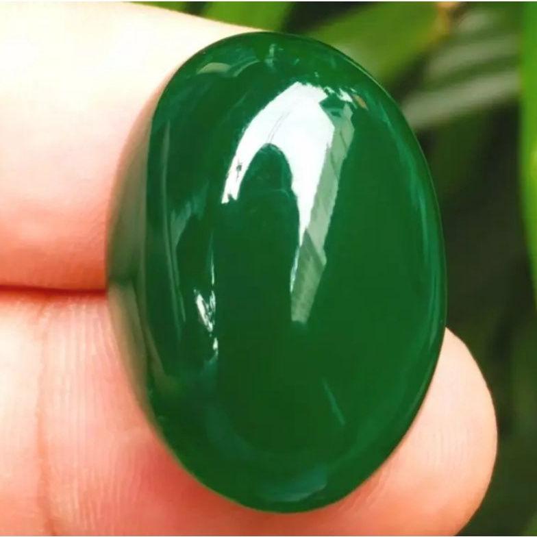 Grosir Batu Akik Asli Green Chalcedony Hijau Garut Ohen Bodyglass Jumbo Bacan Original