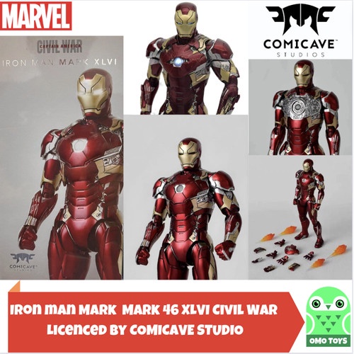Comicave Marvel Ironman Mark 46 mk xlvi Civil war iron man 1/12 MISB - Fullpay H-r132