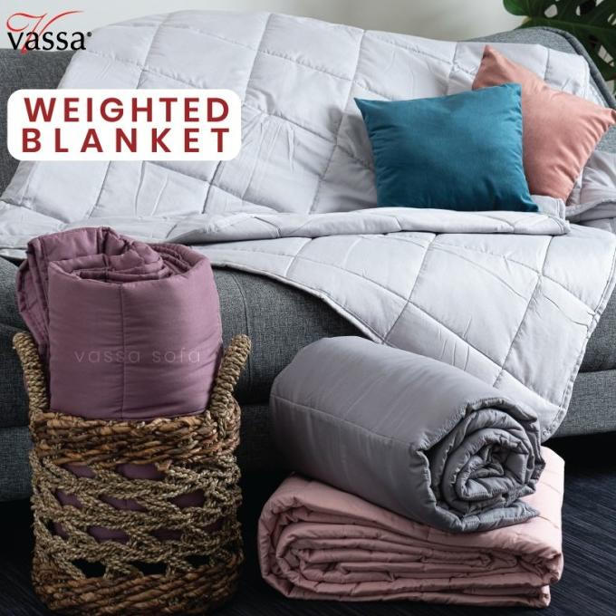 bed cover tipis / selimut tebal / weighted blanket