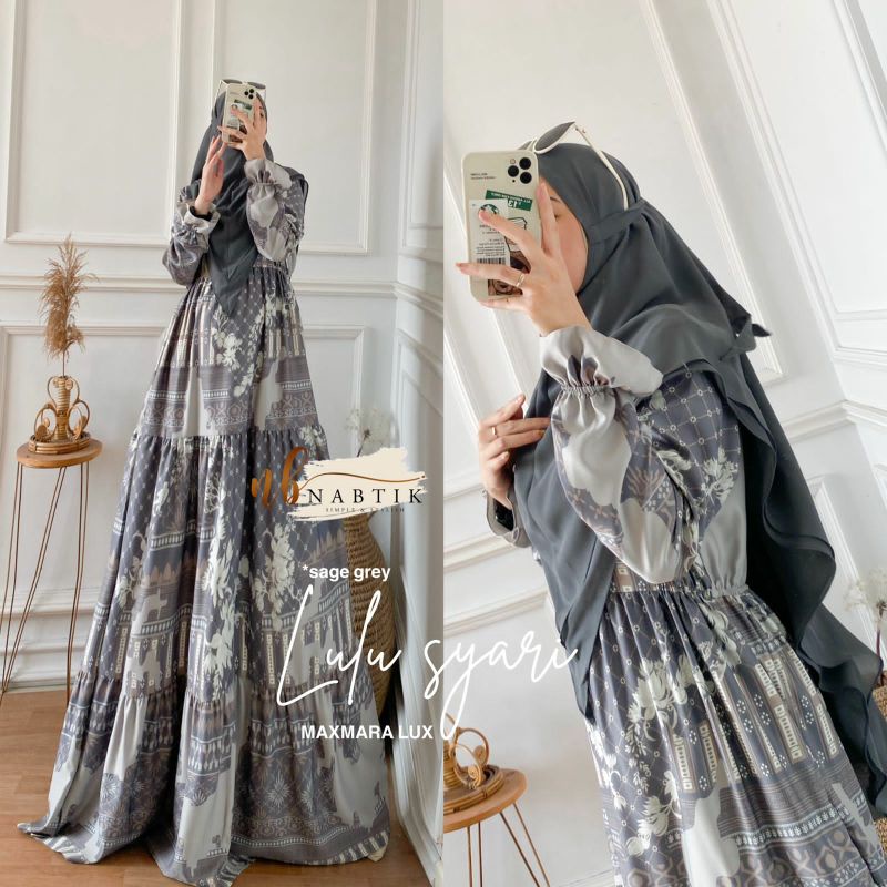 Lulu Syari Ori Nabtik bahan maxmara lux