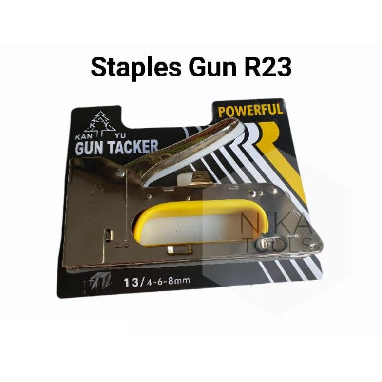 

Diskon Habis Staples Gun Tembak Tacker Hekter Heckter R23