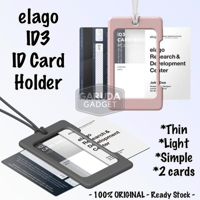 

Elago ID3 ID Card Holder Strap Name Tag Kerja Kantor NameTag Nama Dada