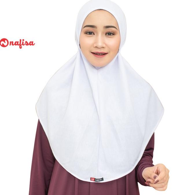 Nafisa Hijab At Home Super Jumbo Jilbab Instan Tali Kaos Non Pet