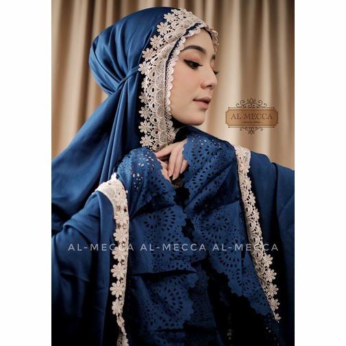 READY MUKENA AL MECCA ORI MUKENA DEWASA BAHAN SUTRA SILK MEWAH REMPEL