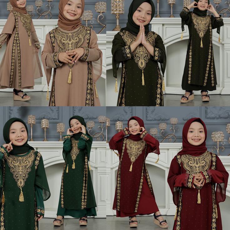 kode 4a4Zo MF Store - COD - Gamis Abaya Anak Perempuan Hitam - Abaya Anak Anak - Gamis Abaya Turkey 