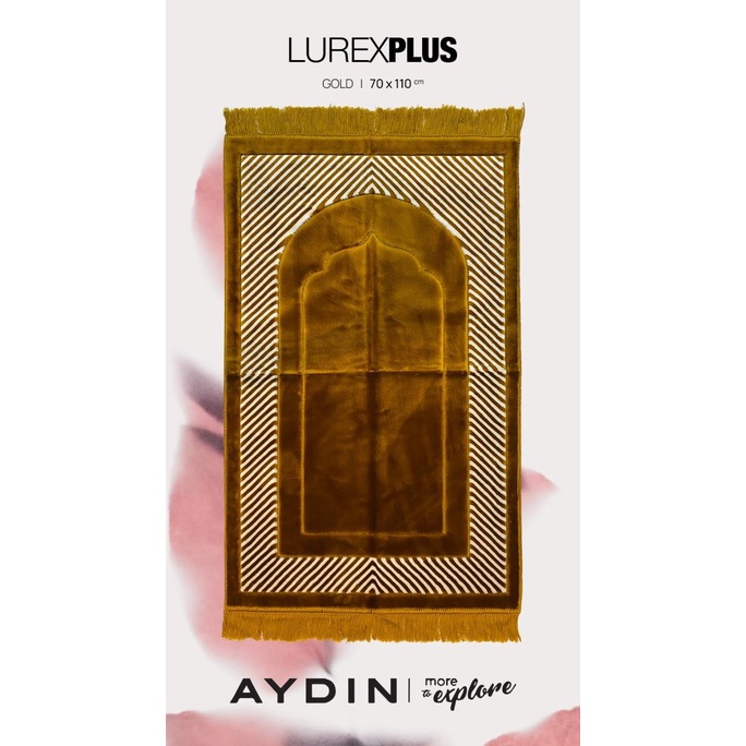 Sajadah Turki Lembut Tebal Aydin Lurex Ultra Plus 70x110 Polos