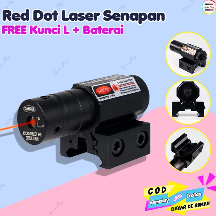Red Dot Laser Senapan Angin + Kunci L
