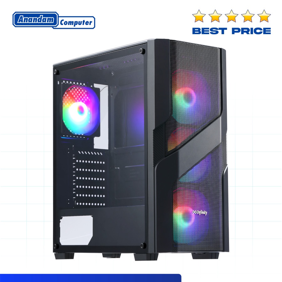 INFINITY NEBULA V5 ATX Tempered Glass Casing - No Fan