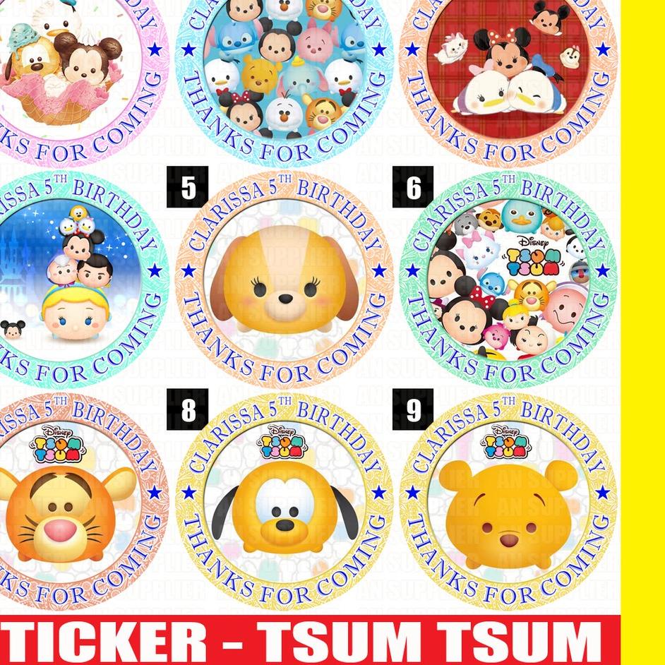 

Lebih Murah 60 STIKER TSUM TSUM - LABEL BAG / KUE / SOUVENIR ULTAH ULANG TAHUN