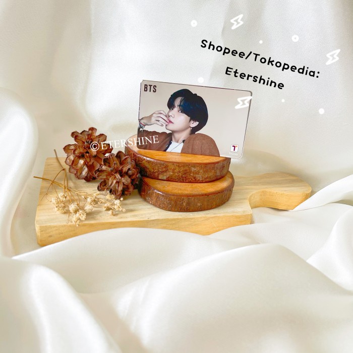 Promo [Ready Stock]T-Money Mirror Bts Jungkook V Taehyung Jimin Jin Suga Terbaru