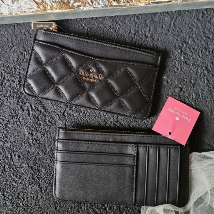 

Terlaris Katespade Natalia Large Slim Card Holder Black - New With Tag