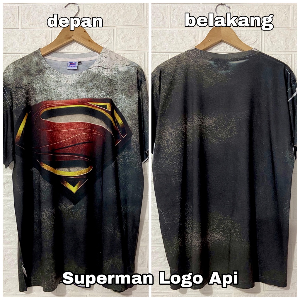 KAOS TAG THAILAND SUPERMAN LOGO VINTAGE (AOP) ALL OF PRINT | SUPERHERO SUPER HERO FULLPRINT FULL PRINT