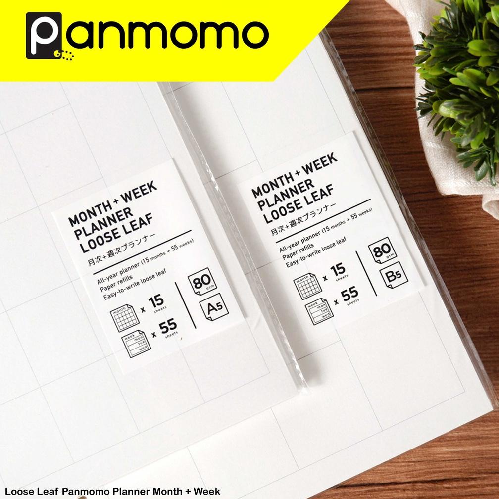

Termurah Loose Leaf Panmomo A5 Planner Month + Week -Isi Kertas Refill Binder