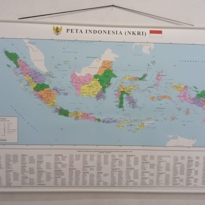 Hot Sale Peta Indonesia Besar Peta Dinding Terlaris