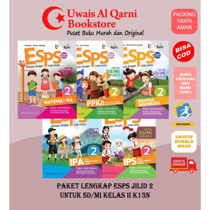 Promo Best Seller Paket Lengkap Esps 2 Untuk Sd/Mi Kelas Ii K13N Erlangga Termurah