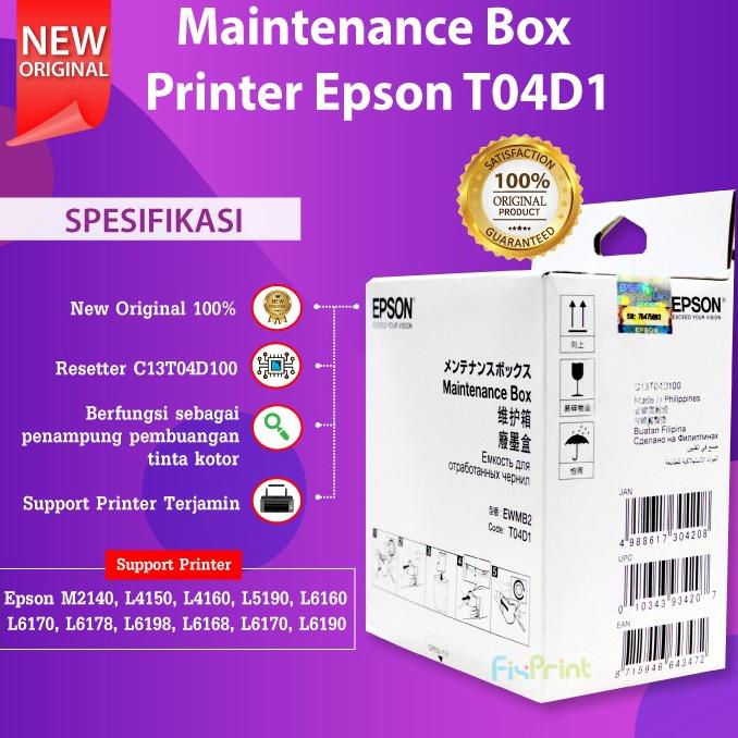 Maintenance Box Epson T04D1 Busa Printer M1140 M2140 M3170 L14150