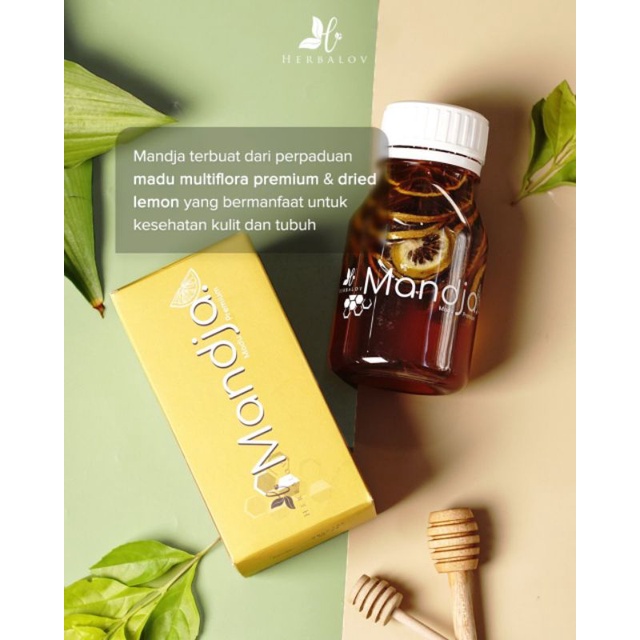 

Madu Mandja 250 ML by Herbalov - Madu Multiflora Premium dengan Dried Lemon