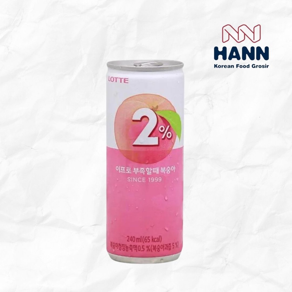 

Lotte Refreshing Water 2% Peach 240ml / Minuman segar Rasa Buah Peach / minuman asli korea peach / halal